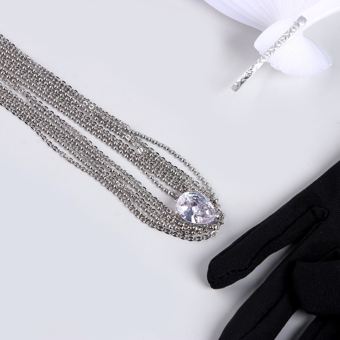 Новогодний карнавальный набор &laquo;Роскошь&raquo;, (веер+перчатки+украшение на голову), на новый год