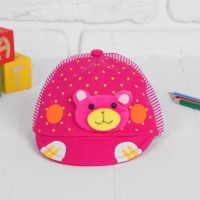 Кепка детская «Мишка», р-р. 52-54 см, цвета МИКС Кепка детская «Мишка», р-р. 52-54 см, цвета МИКС