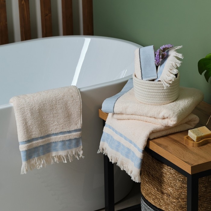 Полотенце махровое Love Life &laquo;Бриз&raquo; 70х120 см, аквамарин, 100% хл, 500 гр/м2