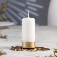 Подсвечник металлический "Кувшинка", на одну свечу, 12.3 х 10 х 2 см, золото Подсвечник металлический "Кувшинка", на одну свечу, 12.3 х 10 х 2 см, золото