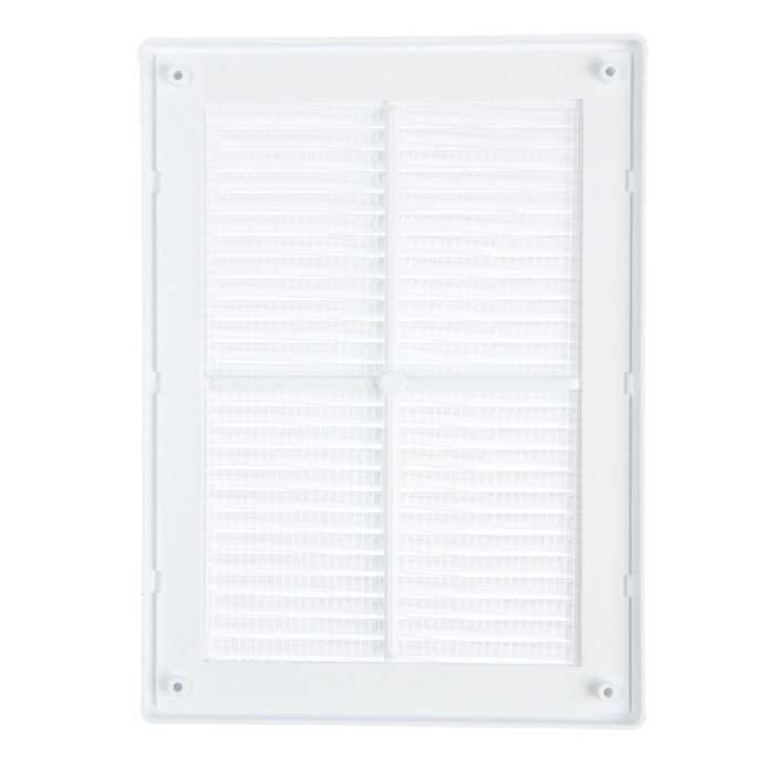 Решетка вентиляционная Решетка вентиляционная "КосмоВент" ЛР185, 185 х 255 мм, с сеткой, разъемная