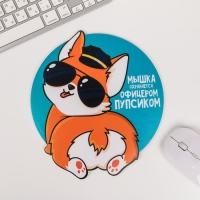 Коврик для мыши «Мышка охраняется офицерским пупсиком», 22 х 19 см Коврик для мыши «Мышка охраняется офицерским пупсиком», 22 х 19 см