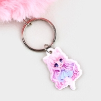 Брелок для ключей пушистик, детский &laquo;Kawaii&raquo;, 9 х 10 см