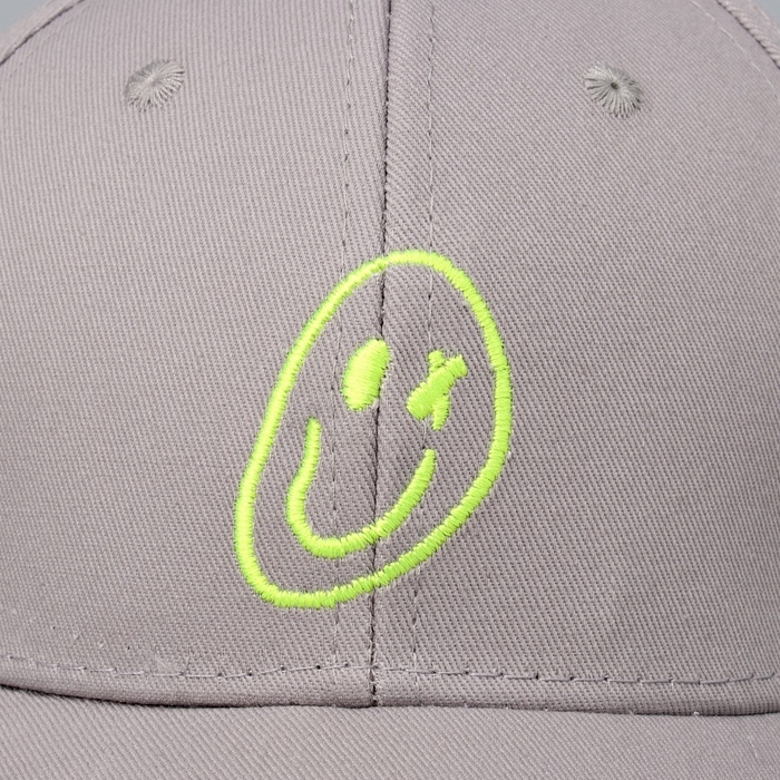 Кепка детская для мальчика Smile, цвет серый, р-р 52-54, 5-7 лет