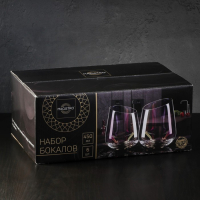 Набор стаканов стеклянных Magistro &laquo;Иллюзия&raquo;, 450 мл, 9,5&times;11,5 см, 6 шт, цвет хамелеон