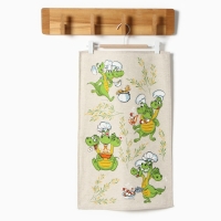 Новый год. Символ года. Змея. Полотенце "Змей Горыныч", 39х60см, 160г/м, хл50%, лен50% Новый год. Символ года. Змея. Полотенце "Змей Горыныч", 39х60см, 160г/м, хл50%, лен50%