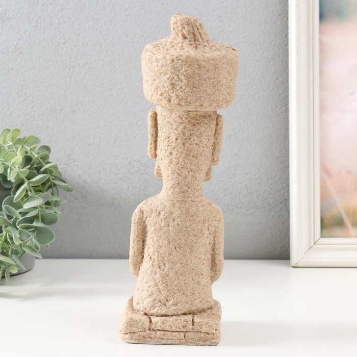 Сувенир полистоун Сувенир полистоун "Остров Пасхи. истукан Моаи" песочный 8,5х7х26 см