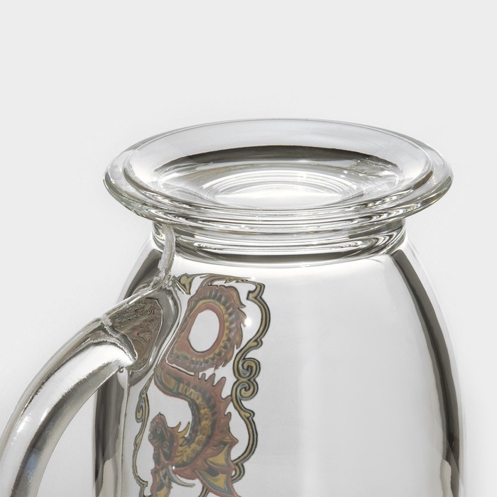 Кружка стеклянная &laquo;Змей&raquo;, 450 мл