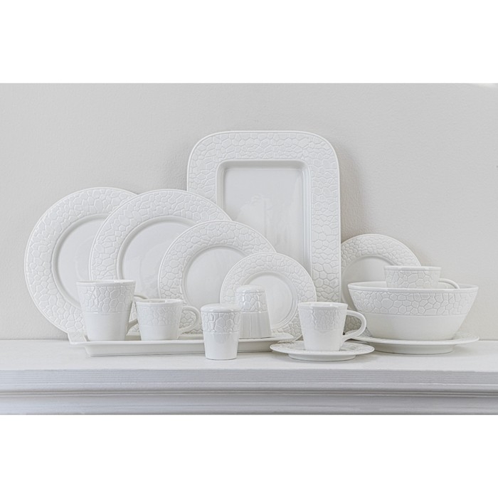 Блюдо фарфоровое для подачи Magistro Rodos, 33,4&times;15,8&times;2,5 см, цвет белый