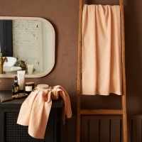 Полотенце махровое Экономь и Я 30х60 см, цвет персиковый мокко, 100% хлопок, 350 гр/м2 Полотенце махровое Экономь и Я 30х60 см, цвет персиковый мокко, 100% хлопок, 350 гр/м2