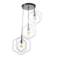 Светильник BayerLux "Вонел" 3хЕ27 40Вт черный 50х50х100 см