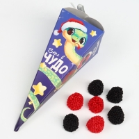 Мармеладные ягоды &laquo;Чудо уже стучится&raquo; в коробке-морковке, 100 г.