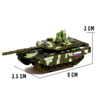 Грузовик металлический &laquo;УРАЛ &laquo;Армия с прицепом&raquo;, инерция, масштаб 1:43, цвет зелёный