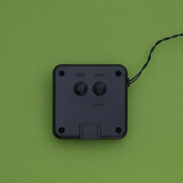 Гирлянда &laquo;Нить&raquo; 20 м, IP44, тёмная нить, 200 LED, свечение белое, 2 режима, солнечная батарея