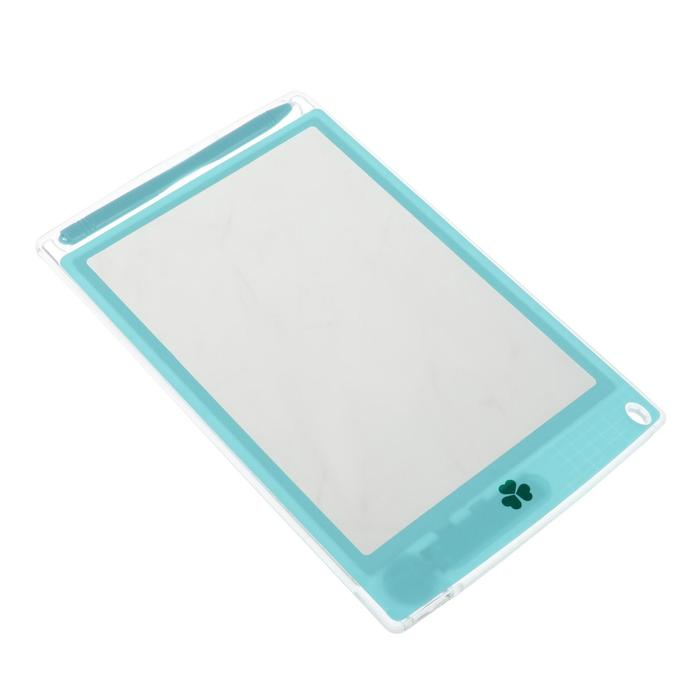 Планшет для рисования и заметок Luazon, 9", прозрачный, функция блокировки, голубой