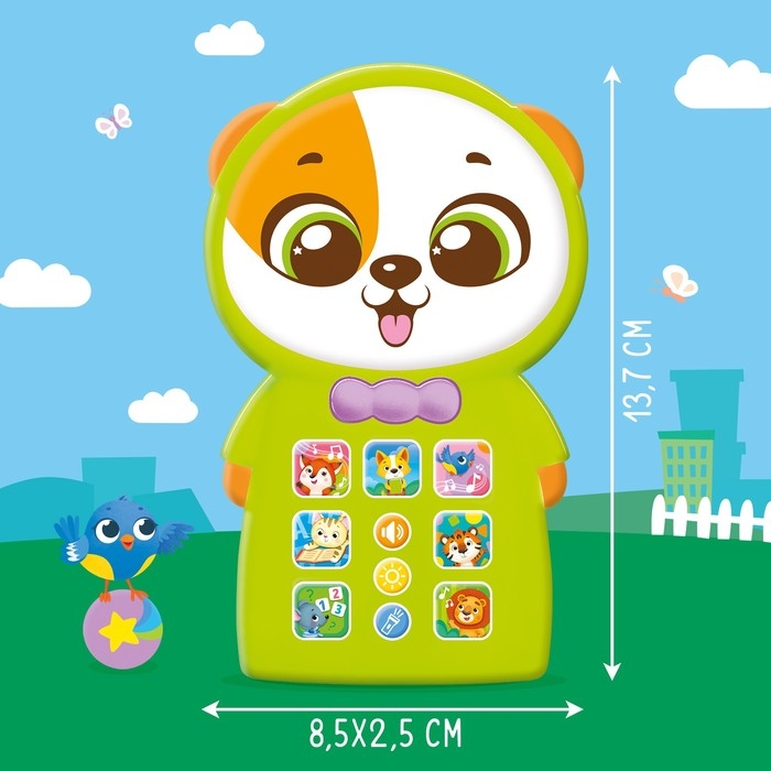 Музыкальный телефончик «Весёлый щенок», звук, свет Музыкальный телефончик «Весёлый щенок», звук, свет