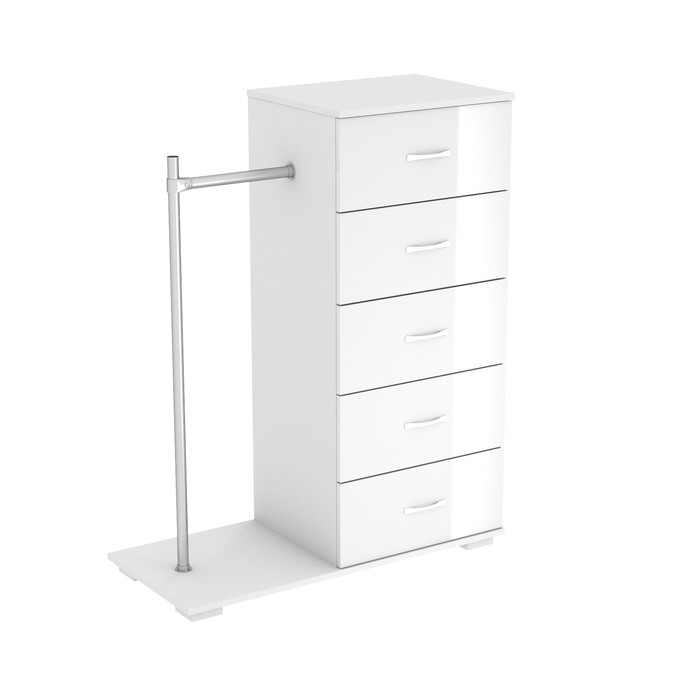 Комод Комод "Турин", 930х415х1050, Белый, Белый глянец