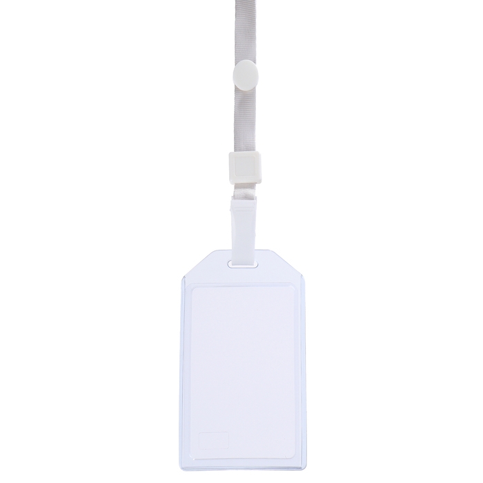 Бейдж вертикальный 54 х 85 мм, ErichKrause, длинна ленты 40 см, прозрачный корпус, текстильная лента, цвет микс Бейдж вертикальный 54 х 85 мм, ErichKrause, длинна ленты 40 см, прозрачный корпус, текстильная лента, цвет микс