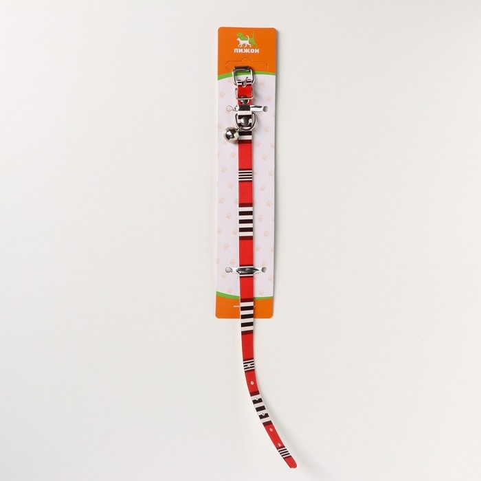 Ошейник Ошейник "Бренд", 31 х 1 см, ОШ 21-28, искусственная кожа