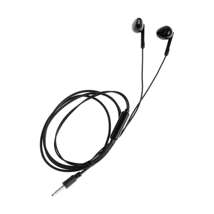 Наушники R-8, проводные, вкладыши, микрофон, 1 м, Jack 3.5 мм, чёрные Наушники R-8, проводные, вкладыши, микрофон, 1 м, Jack 3.5 мм, чёрные