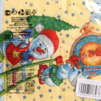 Новый год. Салфетки бумажные New Line Design «Снеговички-Часовички», 33х33 см, 3 слоя 20 листов Новый год. Салфетки бумажные New Line Design «Снеговички-Часовички», 33х33 см, 3 слоя 20 листов