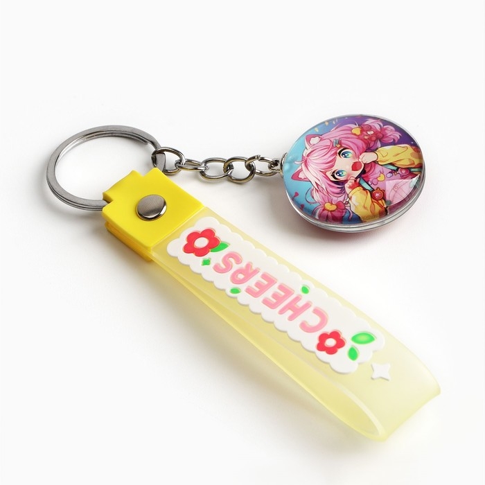 Брелок для ключей детский аниме &laquo;Девочка-кошка&raquo;, 3.5 х 14 см