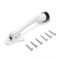 Фиксатор дверной "АЛЛЮР" КН-130 WW, "козья ножка", белый Фиксатор дверной "АЛЛЮР" КН-130 WW, "козья ножка", белый