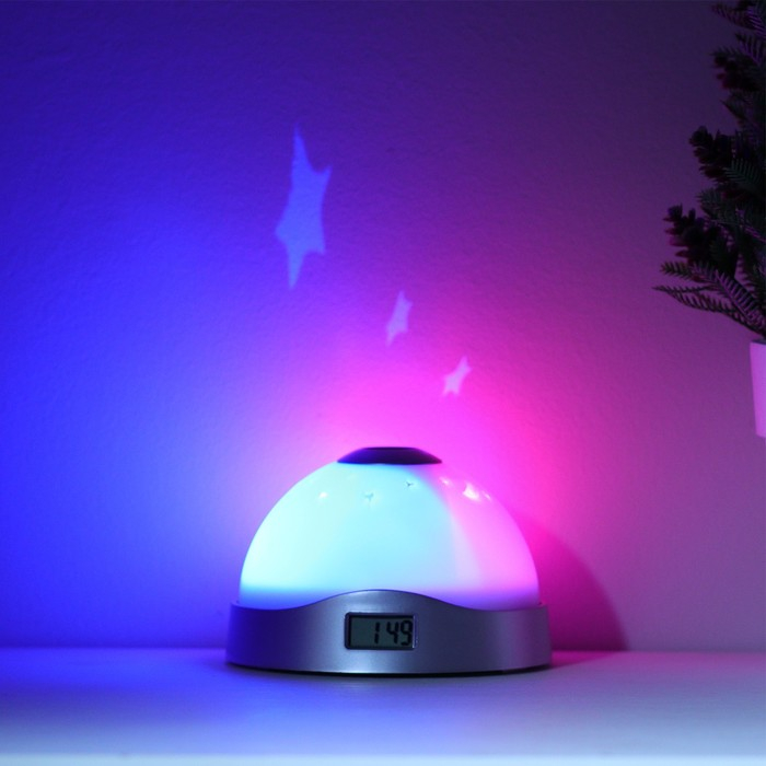 Будильник Luazon LB-04 Будильник Luazon LB-04 "Звездная сфера", проекционный, белый