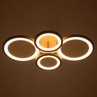 Люстра "Кольца" LED 80Вт Коричневый 2700-6400к 60х45х14 Люстра "Кольца" LED 80Вт Коричневый 2700-6400к 60х45х14