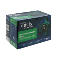 Насос циркуляционный Оasis C 25/2, напор 2 м, 30 л/мин, 35/45/60 Вт Насос циркуляционный Оasis C 25/2, напор 2 м, 30 л/мин, 35/45/60 Вт