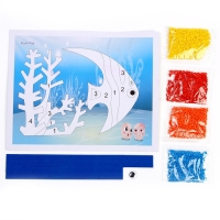 Набор для творчества: аппликация EVA крошкой и раскраска - наклейки «Подводный мир» Набор для творчества: аппликация EVA крошкой и раскраска - наклейки «Подводный мир»