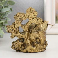 Нэцке полистоун "Жаба с денежным деревом" под бронзу 10х9,5х7,2 см Нэцке полистоун "Жаба с денежным деревом" под бронзу 10х9,5х7,2 см