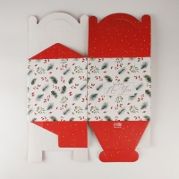 Коробка кондитерская с окном, сундук, «Happy New Year», 20 х 20 х 20 см, Новый год Коробка кондитерская с окном, сундук, «Happy New Year», 20 х 20 х 20 см, Новый год