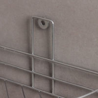 Полка угловая, 1 ярус, 19,5&times;10&times;21 см, цвет хром