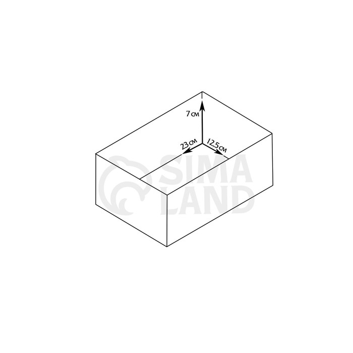 Кашпо деревянное 24&times;14&times;7.5 см Элегант, натуральный Дарим Красиво