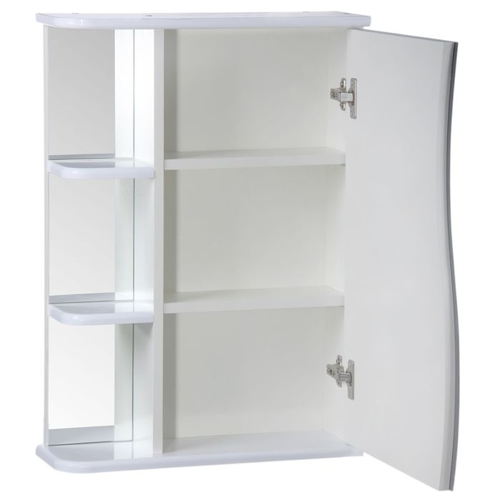 Зеркало-шкаф для ванной комнаты "Тура 5501", с тремя полками, 55 х 15,4 х 70 см