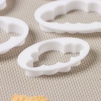 Набор выемок кондитерских для марципана и теста Доляна, 5 шт, 7,8×4,6×1 см Набор выемок кондитерских для марципана и теста Доляна, 5 шт, 7,8×4,6×1 см