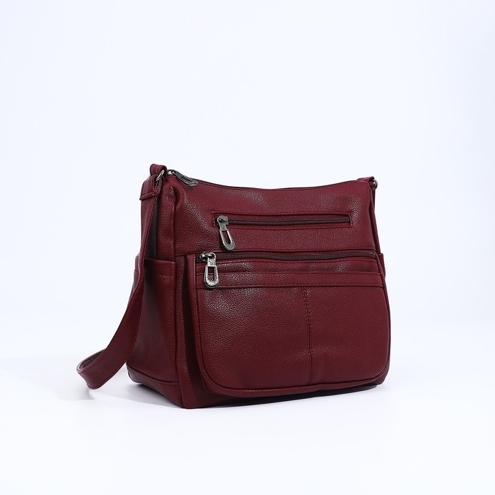 Сумка-мешок на молнии, цвет бордовый Сумка-мешок на молнии, цвет бордовый