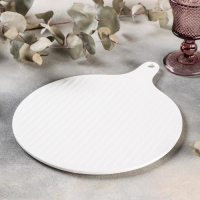 Блюдо фарфоровое для подачи Magistro «Гриль Бланш», d=30,5 см, цвет белый Блюдо фарфоровое для подачи Magistro «Гриль Бланш», d=30,5 см, цвет белый