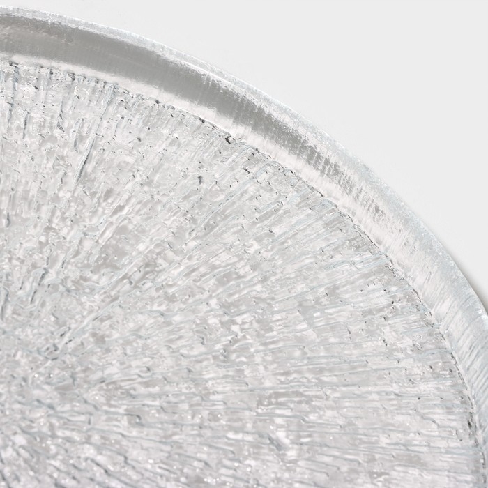 Тарелка стеклянная с бортиком &laquo;Нуук&raquo;, d=21 см