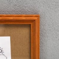 Фоторамка сосна орех 2/5 25х25 см Фоторамка сосна орех 2/5 25х25 см