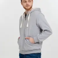 Толстовка на молнии Kulonga Sherpa, серый меланж, размер M