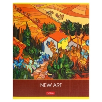 Тетрадь 80л кл на скобе New art, обл мел карт, гл лам, тиснение, МИКС Тетрадь 80л кл на скобе New art, обл мел карт, гл лам, тиснение, МИКС