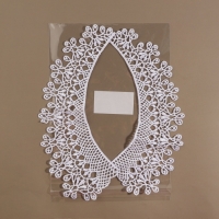 Воротник пришивной, гипюровый, 23 &times; 7,5 см, цвет белый