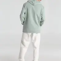 Толстовка с капюшоном унисекс Hoodie, серо-зеленая, размер S