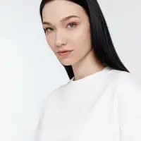 Свитшот оверсайз унисекс True Self, молочно-белый, размер M Свитшот оверсайз унисекс True Self, молочно-белый, размер M