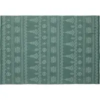 Плед Elnik, зеленый с молочно-белым Плед Elnik, зеленый с молочно-белым