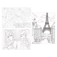 Раскраска акварелью с красками «Волшебная акварель», А4 Раскраска акварелью с красками «Волшебная акварель», А4