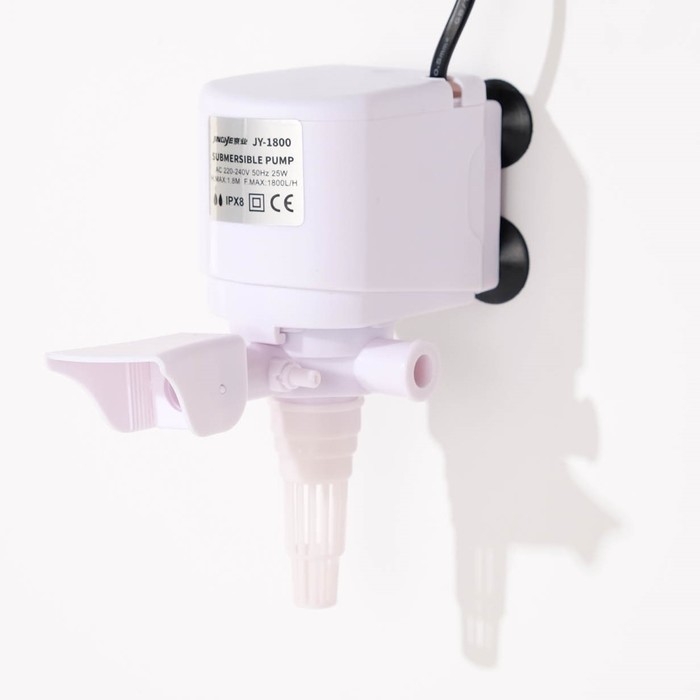 Помпа аквариумная JINGYE JY-1800, 1800 л/ч, 25 Вт, высота подъема воды 1,8 м Помпа аквариумная JINGYE JY-1800, 1800 л/ч, 25 Вт, высота подъема воды 1,8 м