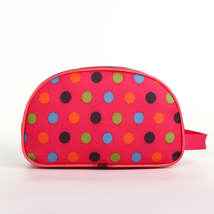 Косметичка дорожная на молнии, с ручкой, цвет розовый Косметичка дорожная на молнии, с ручкой, цвет розовый